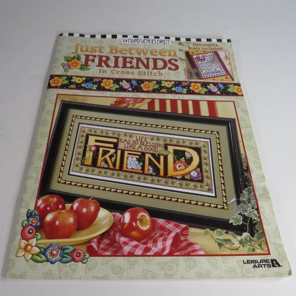 Mary Engelbreit "Friendship" Cross Stitch Pattern Book 37pgs - Picture 1 of 14